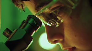 Análise com Microscópio Binocular