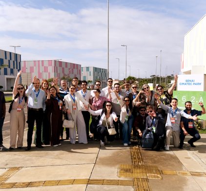 Comitiva do Programa Brasil Mais Produtivo realiza visita técnica SENAI CIMATEC
