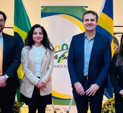 SENAI CIMATEC discute cooperação científica em visita à Embaixada do Brasil na Suécia